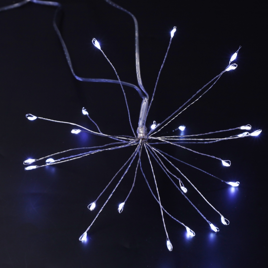 Brilagi - LED buitenlichtsnoer 150xLED, 5 m, IP44, koudwit – vuurwerkeffect