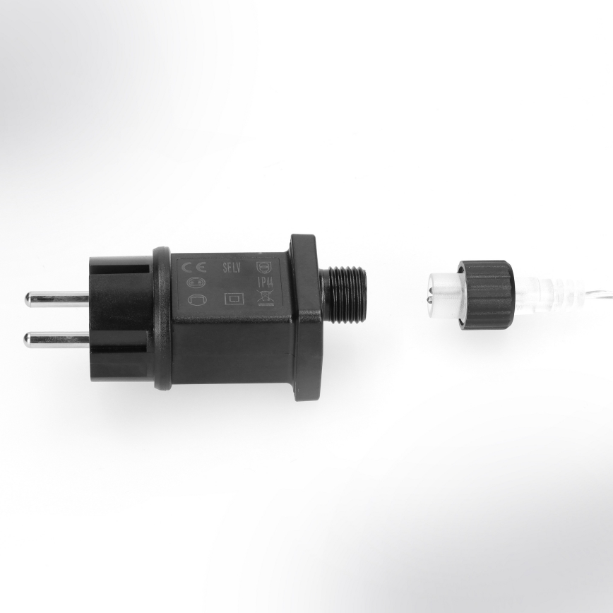 Brilagi - LED buitenlichtsnoer 150xLED, 5 m, IP44, koudwit – vuurwerkeffect