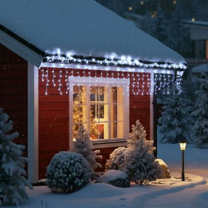 Brilagi - LED buitenlichtsnoer 400xLED/8 functies 23 m IP44 koud wit