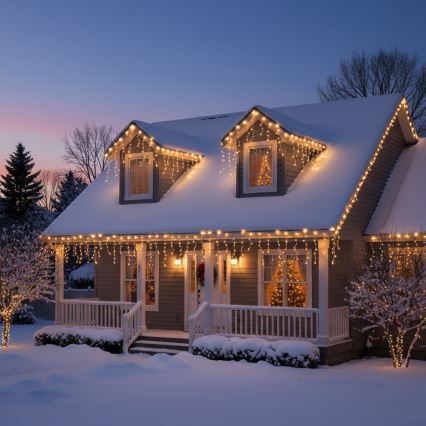 Brilagi - LED-buitenlichtsnoer 400xLED/8 functies 23m IP44 warm wit