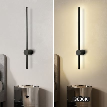 Brilagi - LED buitenwandlamp AURA LED/12W/230V 3000K IP54 65 cm zwart