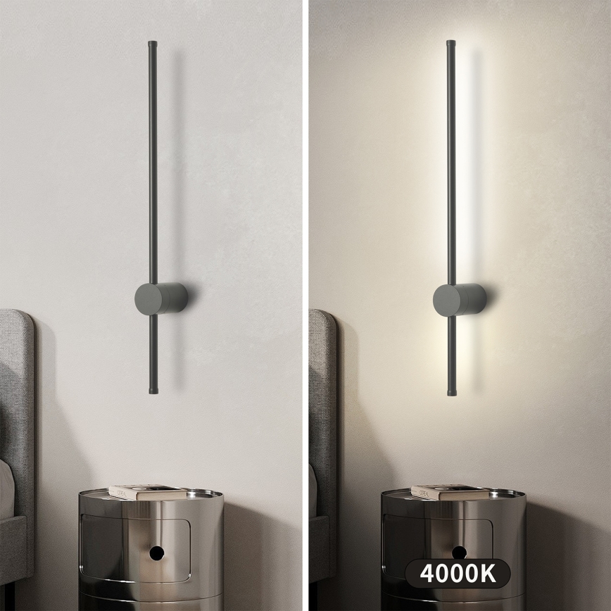 Brilagi - LED buitenwandlamp AURA/12W/230V 4000K IP54 65 cm antraciet CRI 90