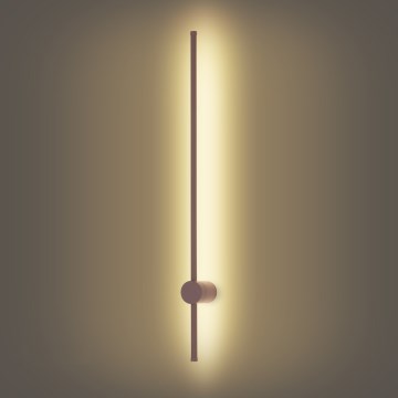 Brilagi - LED buitenmuurlamp AURA LED/20W/230V 3000K IP54 97 cm bruin CRI 90