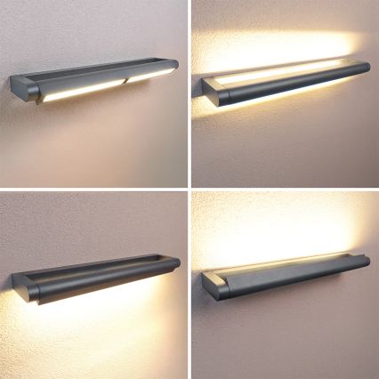 BRILAGI - LED Buitenwandlamp voor de gevel SALERNO LED/24W/230V 66 cm antraciet IP65