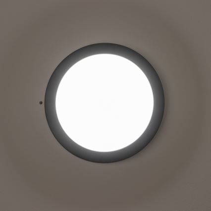 Brilagi - LED Buitenplafondlamp LED/13W/230V Ø 17 cm IP54 antraciet