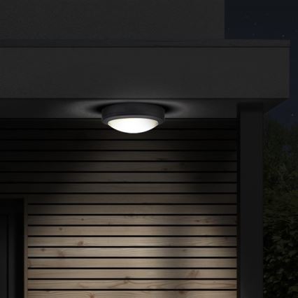 Brilagi - LED Buitenplafondlamp LED/13W/230V Ø 17 cm IP54 antraciet