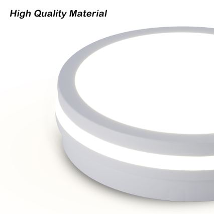 Brilagi - LED buitenplafondlamp BENE LED/18W/230V Ø 21,5 cm wit IP54