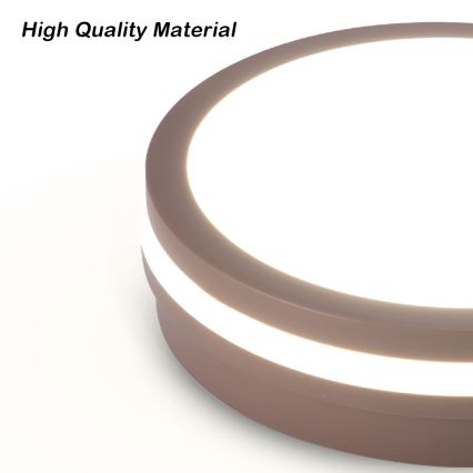 Brilagi - LED buitenplafondlamp BENE LED/24W/230V Ø 26 cm bruin IP54