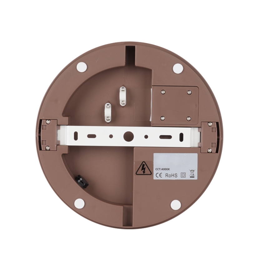 Brilagi - LED buitenplafondlamp BENE LED/24W/230V Ø 26 cm bruin IP54