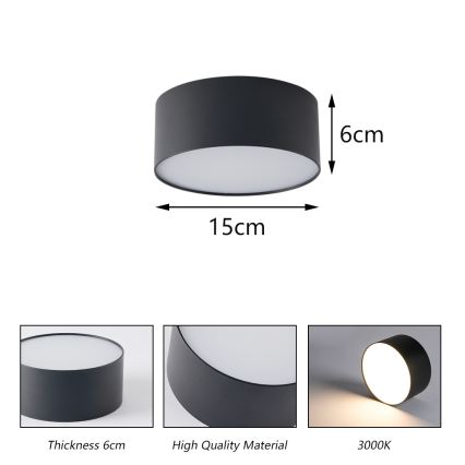 BRILAGI - LED buitenplafondlamp FORIS LED/20W/230V Ø 15 cm wit IP44