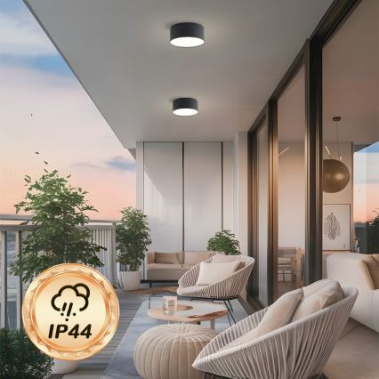 BRILAGI - LED buitenplafondlamp FORIS LED/20W/230V Ø 15 cm zwart IP44