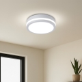 Brilagi - LED buitenplafondlamp met sensor BENE LED/18W/230V Ø 21,5 cm wit IP54