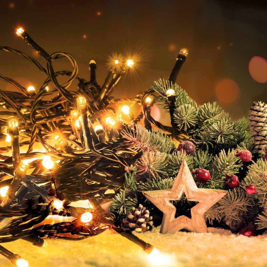 Brilagi - LED buitensnoer 200 LED / 8 functies, 23 m, IP44, warm wit