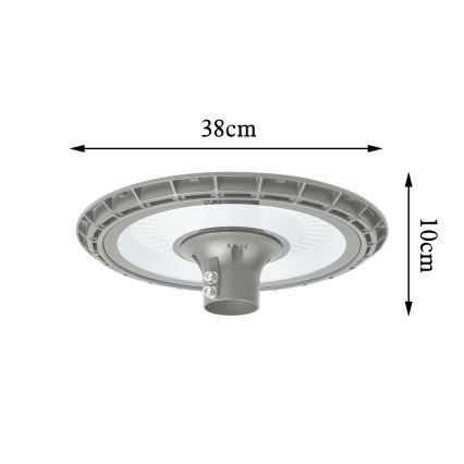 BRILAGI - LED Buitenlantaarn met 3 m paal URBANSPARK LED/120W/230V grijs IP65