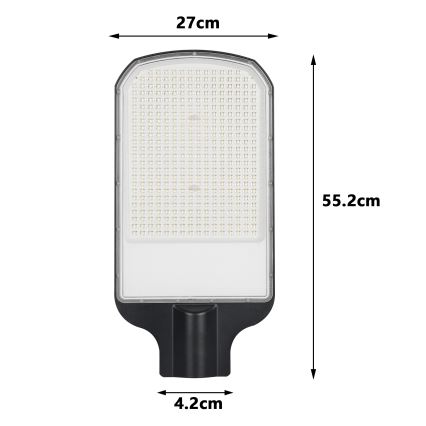 Brilagi - LED buitenstraatlamp URBANLIGHT LED/200W/230V zwart IP65