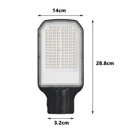 BRILAGI - LED buitenstraatlamp URBANLIGHT LED/50W/230V zwart IP65