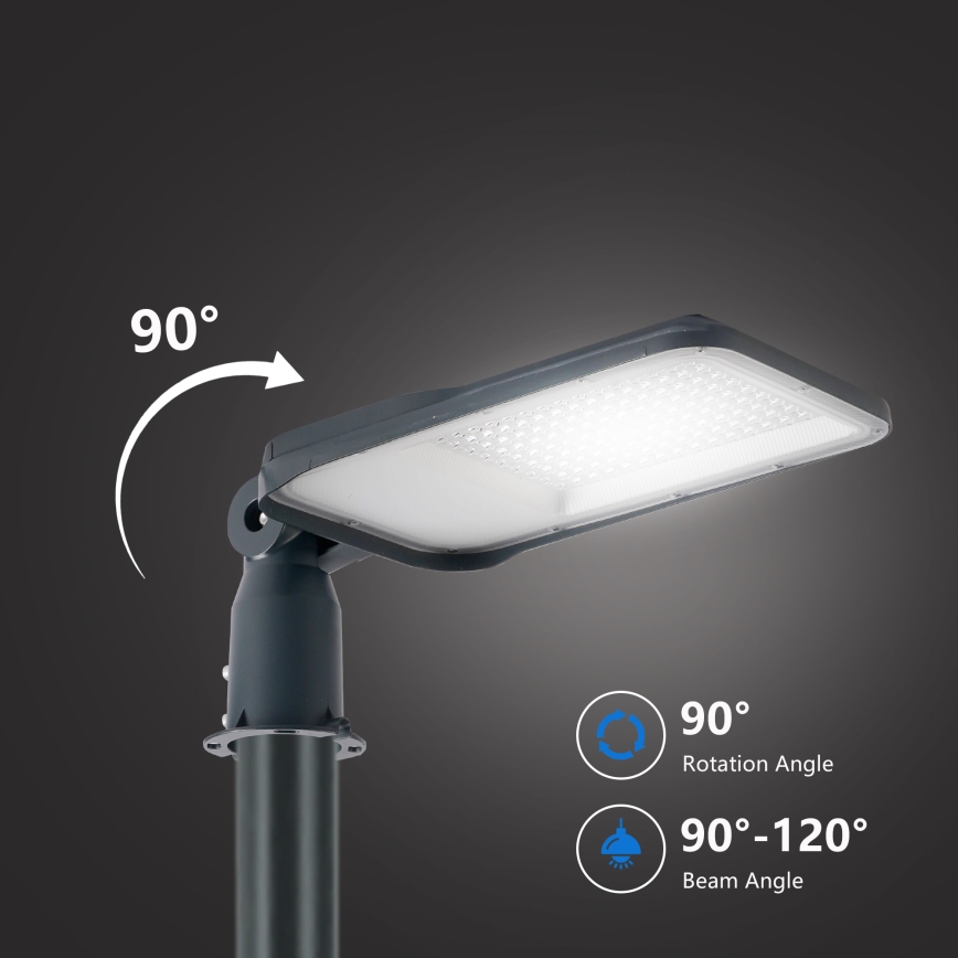 Brilagi - LED buitenstraatlamp met verstelbaar scharnier URBANLIGHT LED/100W/230V antraciet IP65