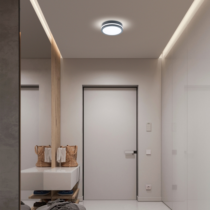 Brilagi - LED Buitenverlichting BENE LED/18W/230V diameter 22 cm antraciet IP54