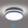 Brilagi - LED Buitenverlichting met sensor BENE LED/18W/230V diameter 22 cm antraciet IP54