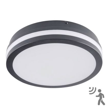 Brilagi - LED Buitenverlichting met sensor BENE LED/18W/230V diameter 22 cm antraciet IP54
