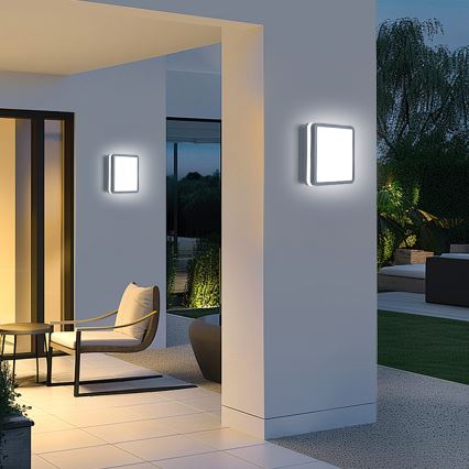 Brilagi - LED Buitenverlichting met sensor BENE LED/24W/230V 26x26 cm antraciet IP54