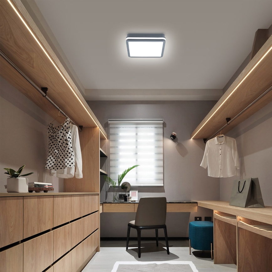 Brilagi - LED Buitenverlichting met sensor BENE LED/24W/230V 26x26 cm antraciet IP54