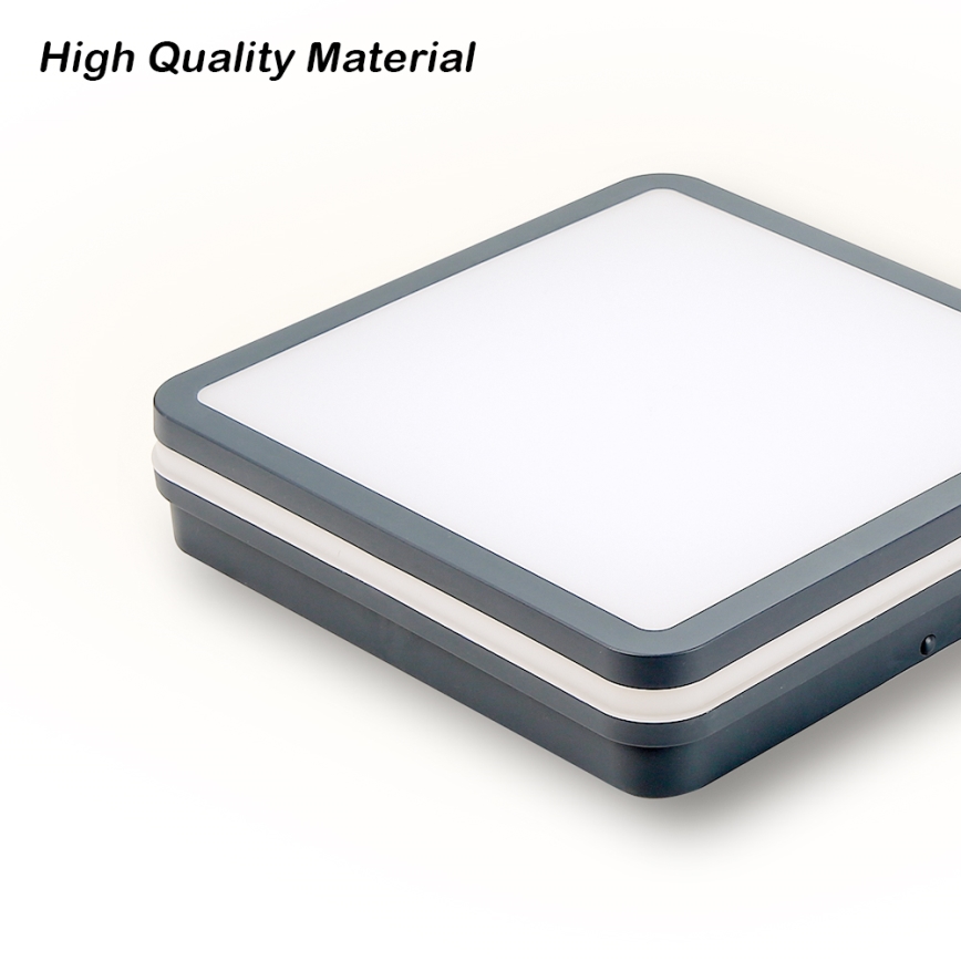 Brilagi - LED Buitenverlichting met sensor BENE LED/24W/230V 26x26 cm antraciet IP54