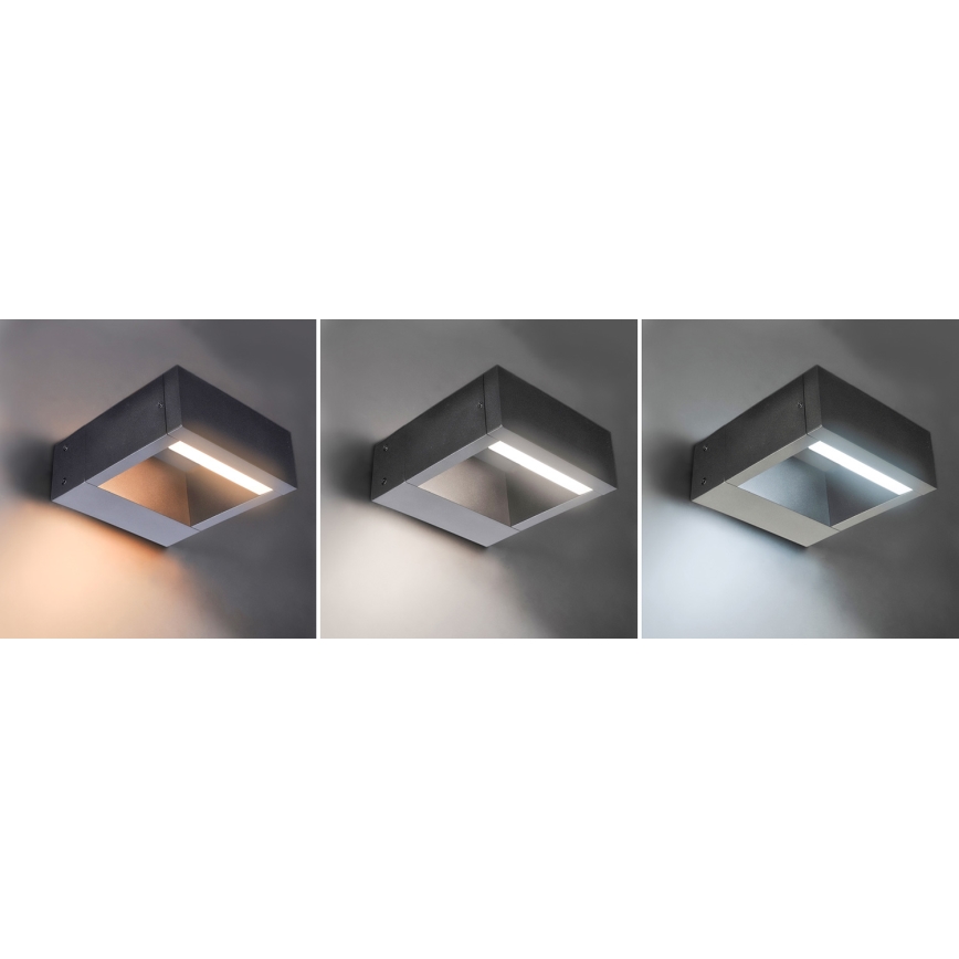 Brilagi - LED Wandlamp voor buiten RAGUSA LED/7W/230V 3000/4000/6000K antraciet IP54