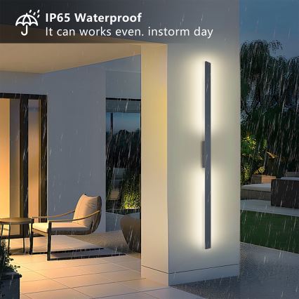 Brilagi - LED buitenwandlamp LUNA LED/30W/230V 4000K IP65 150 cm antraciet CRI 90