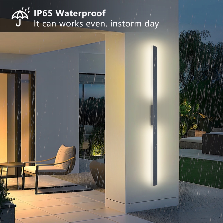 Brilagi - LED buitenwandlamp LUNA LED/30W/230V 4000K IP65 150 cm antraciet CRI 90