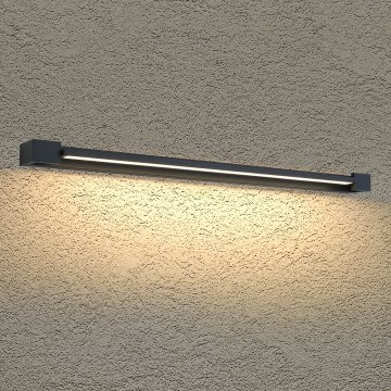 BRILAGI - LED Buitenwandlamp AQUA LINE LED/24W/230V 90 cm IP44 zwart CRI 90