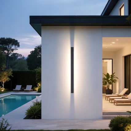 Brilagi - LED buitenwandlamp AQUA LINE LED/36W/230V 120 cm IP44 antraciet CRI 90