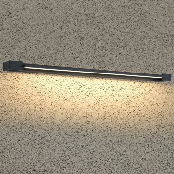 BRILAGI - LED Buitenwandlamp AQUA LINE LED/36W/230V 120 cm IP44 zwart CRI 90