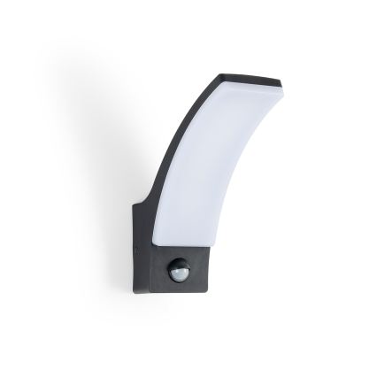 BRILAGI - LED buitenwandlamp met bewegings- en schemersensor ARCELO LED/12W/230V IP65 zwart