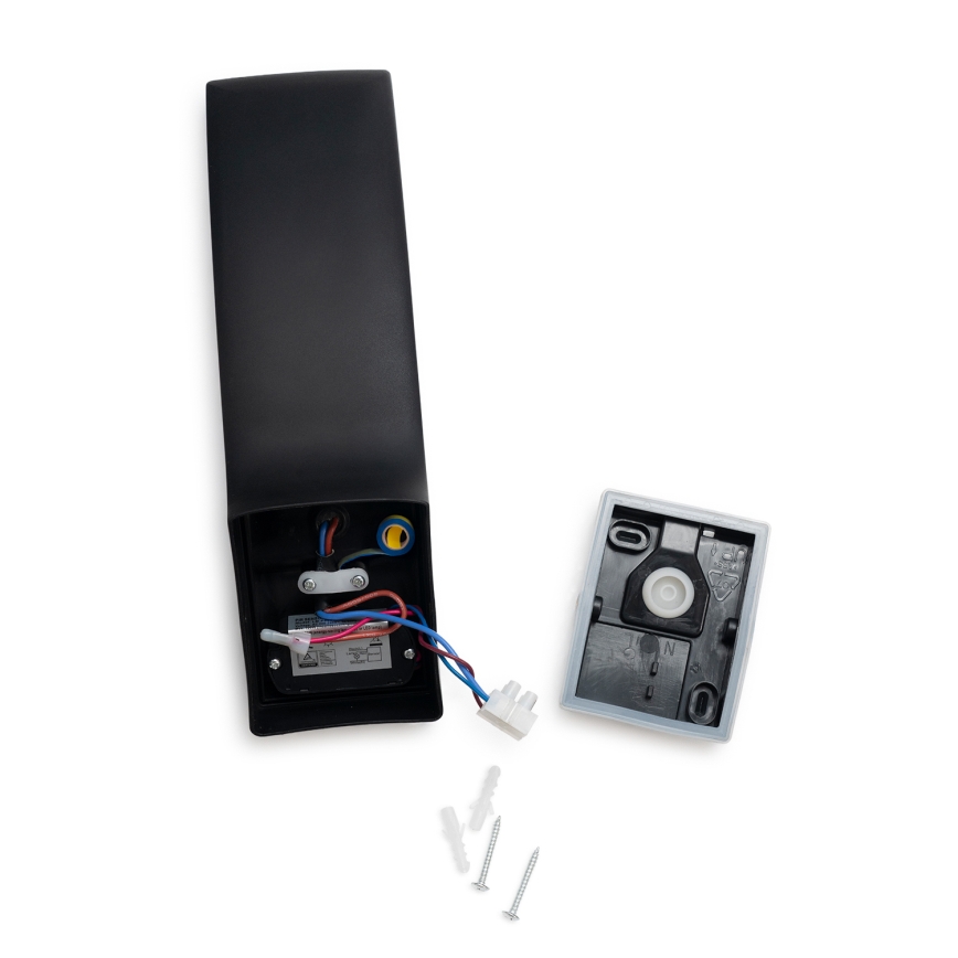BRILAGI - LED buitenwandlamp met bewegings- en schemersensor ARCELO LED/12W/230V IP65 zwart