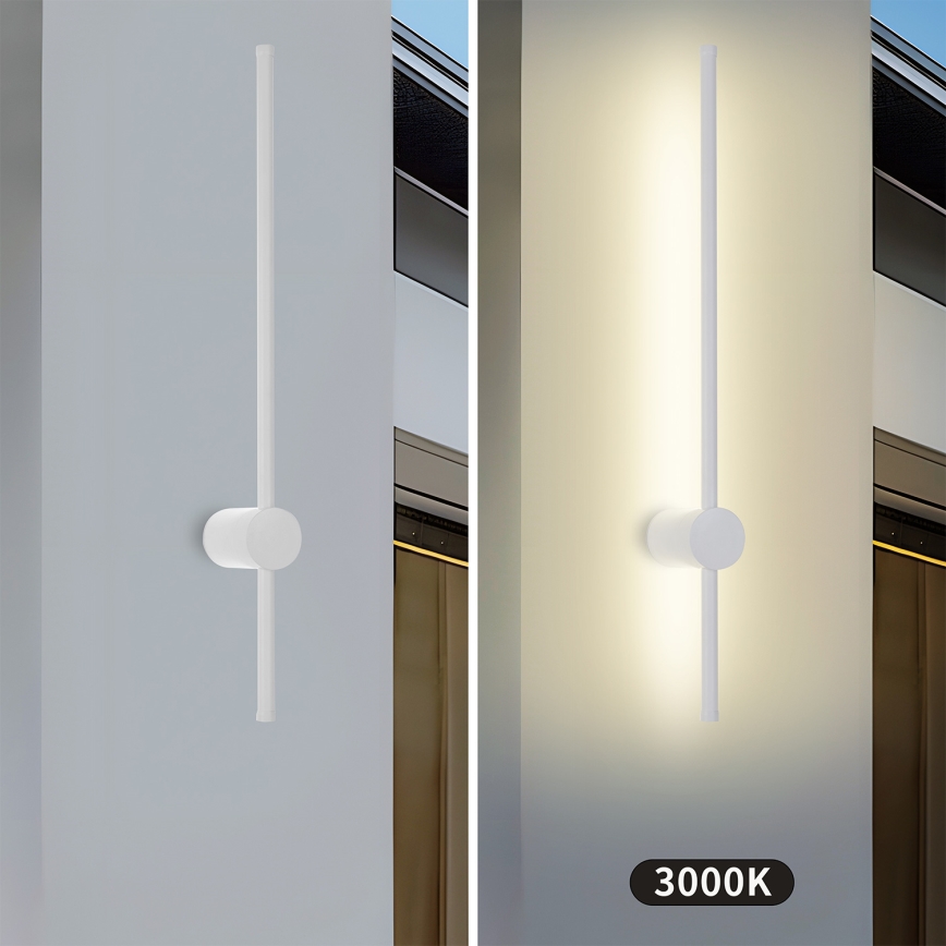 Brilagi - LED buitenwandlamp AURA LED/12W/230V 3000K IP54 65 cm wit CRI 90
