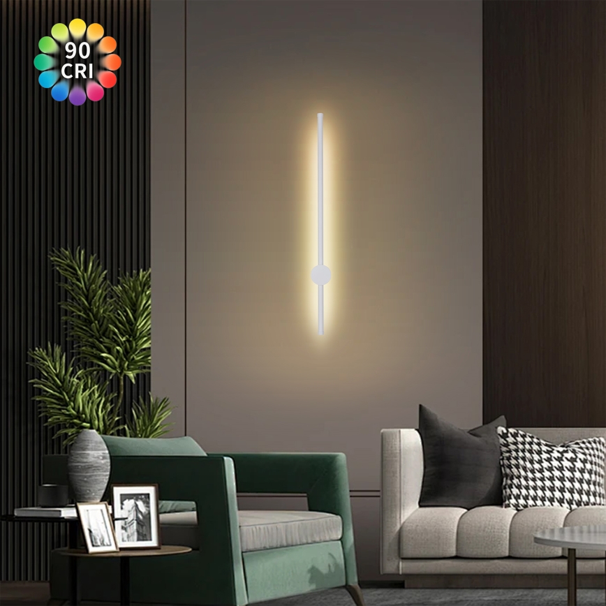 Brilagi - LED buitenwandlamp AURA LED/12W/230V 3000K IP54 65 cm wit CRI 90