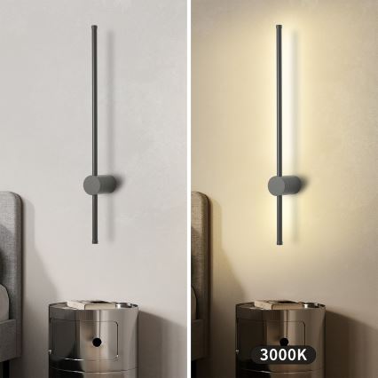 Brilagi - LED buitenwandlamp AURA LED/12W/230V 3000K IP54 65 cm antraciet