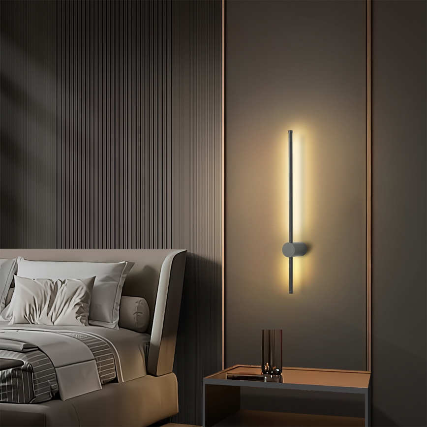 Brilagi - LED buitenwandlamp AURA LED/12W/230V 3000K IP54 65 cm antraciet