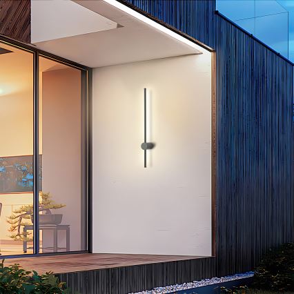Brilagi - LED buitenwandlamp AURA LED/12W/230V 3000K IP54 65 cm antraciet