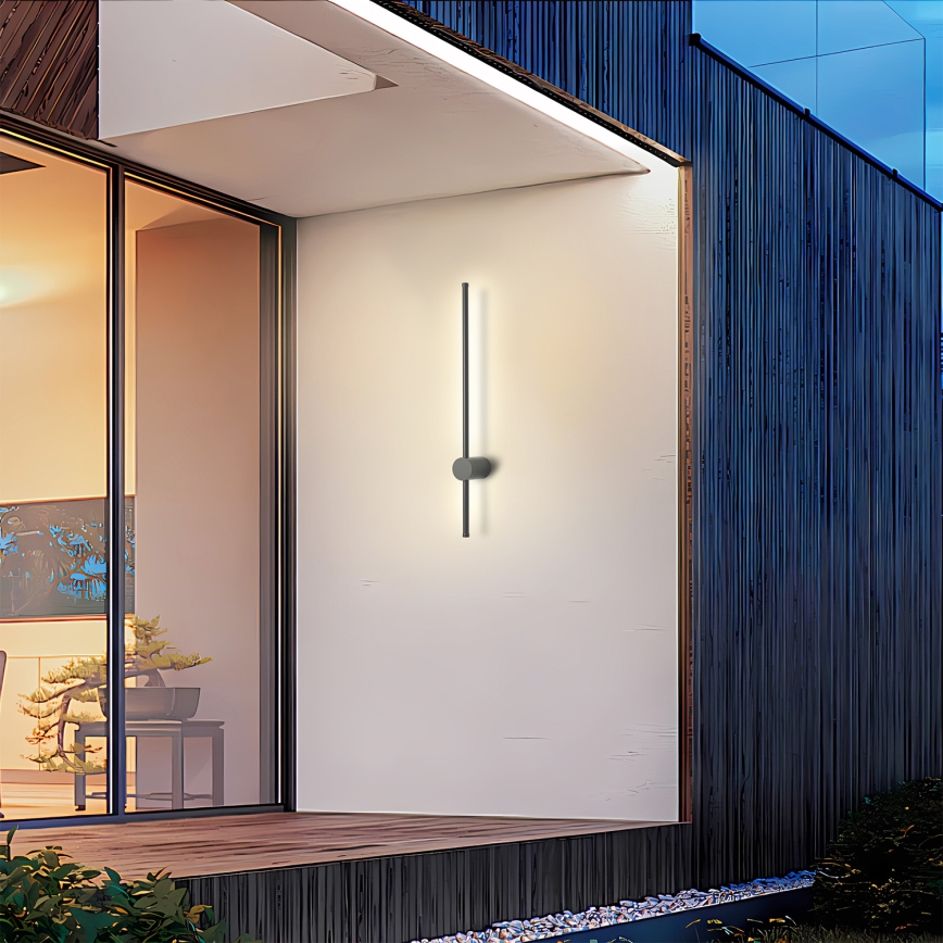 Brilagi - LED buitenwandlamp AURA LED/12W/230V 3000K IP54 65 cm antraciet