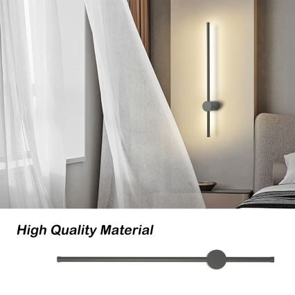 Brilagi - LED buitenwandlamp AURA LED/12W/230V 3000K IP54 65 cm antraciet