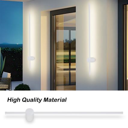Brilagi - LED buitenwandlamp AURA LED/20W/230V 3000K IP54 97 cm wit CRI 90