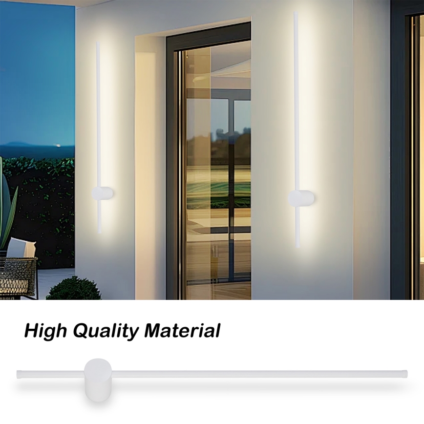 Brilagi - LED buitenwandlamp AURA LED/20W/230V 3000K IP54 97 cm wit CRI 90