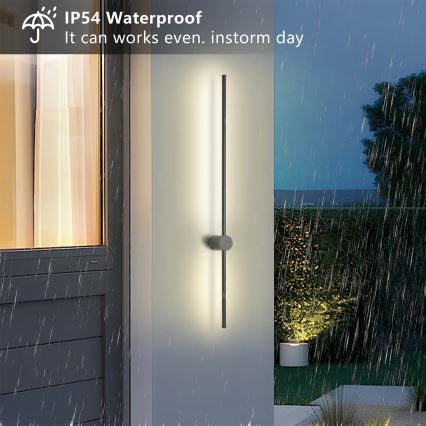 Brilagi - AURA LED buitenwandlamp, 20W, 230V, 4000K, IP54, 97 cm, antraciet