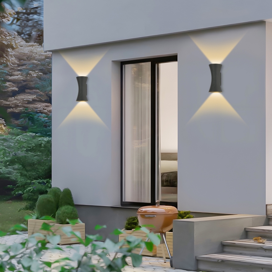 Brilagi - LED buitenwandlamp BICON LED/10W/230V antraciet IP44