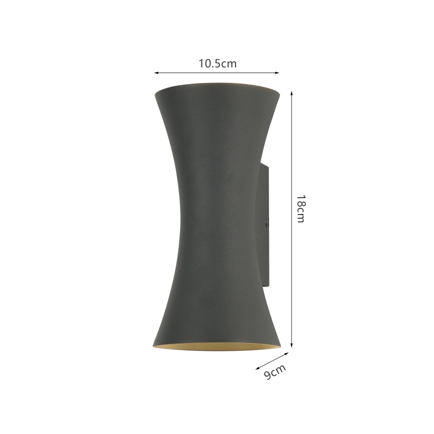 Brilagi - LED buitenwandlamp BICON LED/10W/230V antraciet IP44