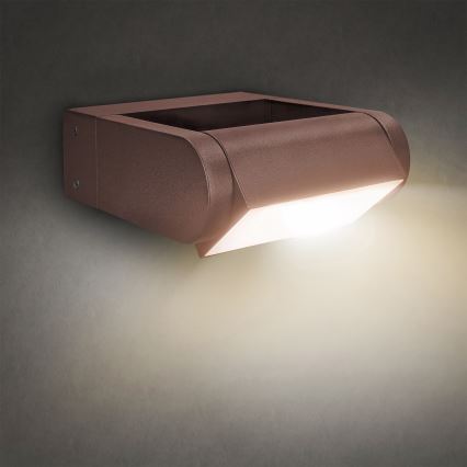 Brilagi - LED buitenwandlamp CROTONE LED/7W/230V bruin IP54