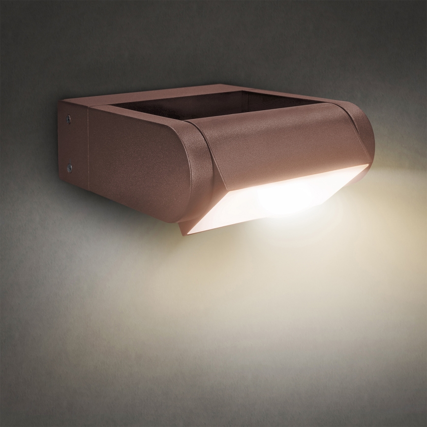 Brilagi - LED buitenwandlamp CROTONE LED/7W/230V bruin IP54