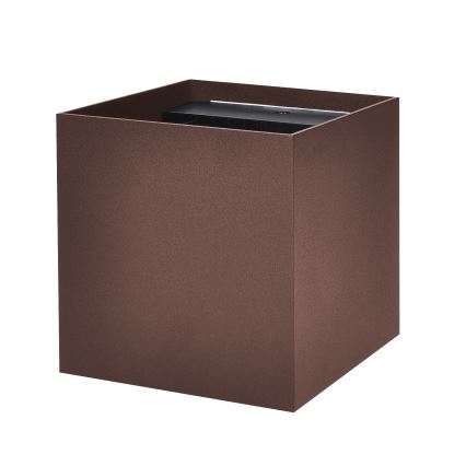Brilagi - LED buitenwandlamp CUBE LED/6W/230V bruin IP54
